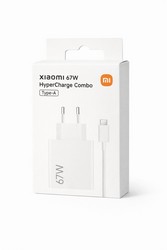 Мережевий зарядний пристрій Xiaomi 67W HyperCharge Combo (with Type-C cable) Original White - Фото 1