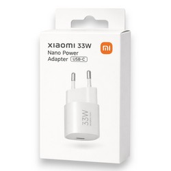 Мережевий адаптер Xiaomi 33W Nano Power Adapter (USB-C) Original White - Фото 1