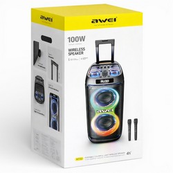 Колонка Awei Bluetooth KT33 (100W) Black - Фото 1