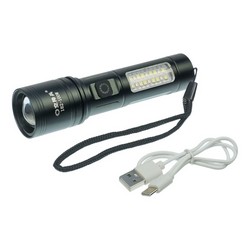 Ліхтар Kongjiangbing  KJB-182 380 lm, з боковою підсвіткою 1200 mAh, Type-C - Фото 1