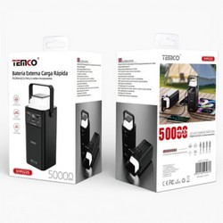 Power Bank TEMCO SYP5225 50000 mAh 22,5W+PD20W LED Black - Фото 1
