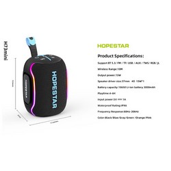 Колонка Hopestar H73 Mini Black - Фото 1