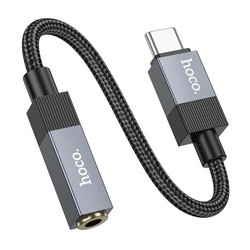 Перехідник Hoco UPA32C Type-С - Jack 3.5 Black - Фото 2