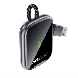Автомобільний бездротовий CarPlay Acefast QC1 + Android auto wireless adapter Grey - Фото 2