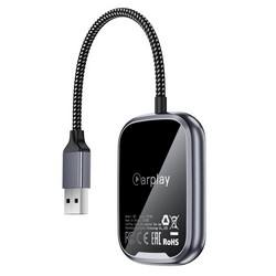 Автомобільний бездротовий CarPlay Acefast QC1 + Android auto wireless adapter Grey - Фото 4