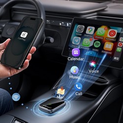 Автомобільний бездротовий CarPlay Acefast QC1 + Android auto wireless adapter Grey - Фото 5
