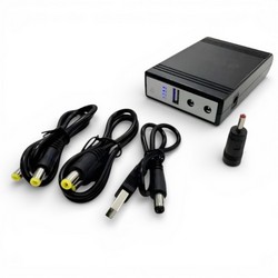 ДБЖ для мережевого обладнання WGP 103-51212 12V/9V/5V 10400 mAh/38,48WH Black - Фото 2