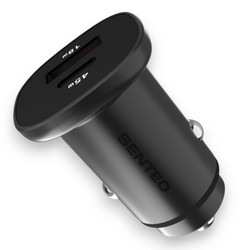 АЗП Senteo Q-03 USB-A18W+USB-C45W 63W Black - Photo 2