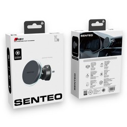 Автотримач з бездротовим ЗП Senteo RS1 magnetic wireless charging car holder 15W Grey - Photo 1