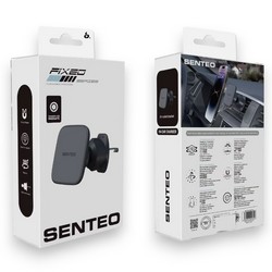 Автотримач Senteo SH-06 Fixed Series magnetic car holder Airvent mount Black - Photo 1