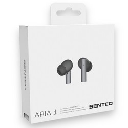 Stereo Bluetooth Headset Senteo TWS Aria1 Black - Фото 1