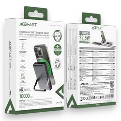 Power Bank Acefast M17 PD20W 10000 mAh Magnetic wireless fast charging Black - Photo 1