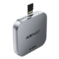 Автомобільний бездротовий CarPlay Acefast QC2 AI Box + Android auto wireless adapter Grey - Фото 2