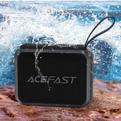 Колонка портативна Acefast K4 Go portable wireless speaker (5W,IPX7) Black - Фото 5