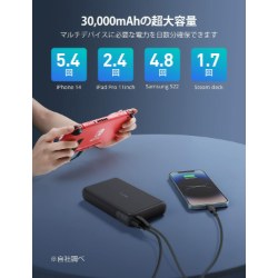 Power Bank Alfox AF-PB007 PD100W USB-A+C 30000 mAh Black - Photo 2