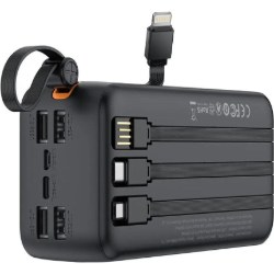 Power bank XO PR280  with 3 cables 10W /2A 30000 mAh Black - Photo 2