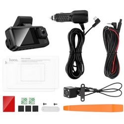 Відеореєстратор Hoco DV15 Wifi (3 камери) Black - Photo 3