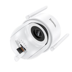 Камера для відеоспостереження Hoco D10 outdoor monocular PTZ HD camera White - Photo 3