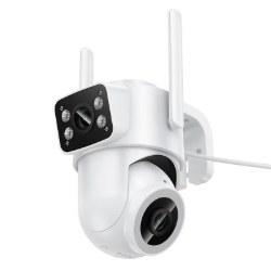 Камера для відеоспостереження Hoco D9 outdoor PTZ HD camera White - Photo 2