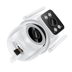 Камера для відеоспостереження Hoco D9 outdoor PTZ HD camera White - Photo 3