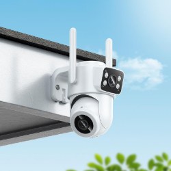 Камера для відеоспостереження Hoco D9 outdoor PTZ HD camera White - Photo 5