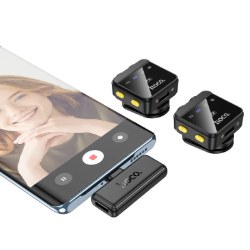 Мікрофон Hoco L17 iPhone-Type-C Black - Photo 2