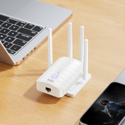 Ретранслятор Hoco HI35 Wi-Fi4 White - Photo 4