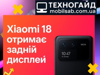 Xiaomi 18 отримає задній дисплей: новий тренд