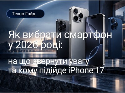 Як вибрати смартфон у 2026 році: що справді важливо
