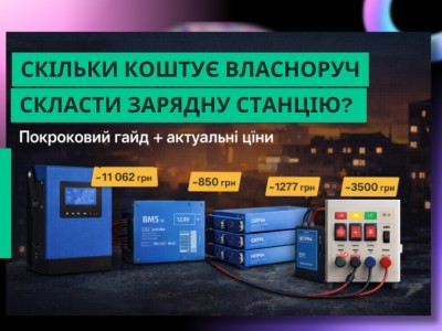 Скільки коштує самому зібрати зарядну станцію у 2026 році?